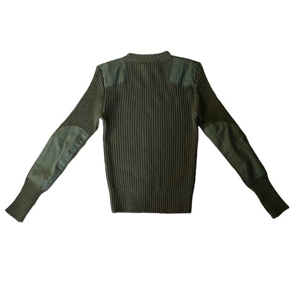 DSCP Valor Collection Army Green Wool Knit Military Crewneck Sweater Size 38 - Picture 3 of 7